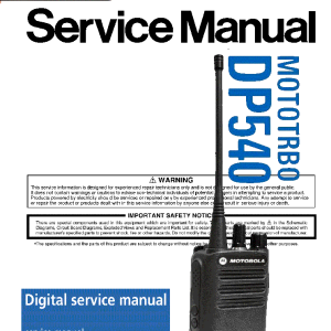 Service Manual for MOTOTRB DP540 Radio